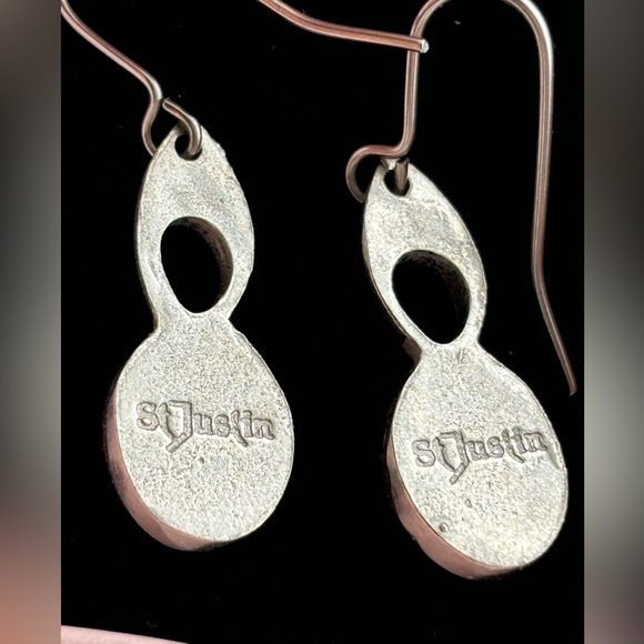 💛St Justin Jewellery – Bird Knot Earrings – AMBER - Picture 2 of 9